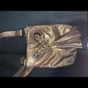 Michael Kors Metallic Braided Grommet Bag